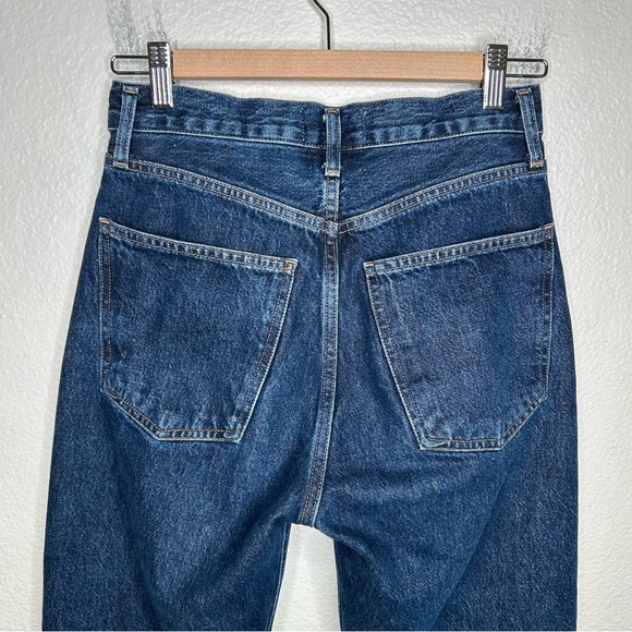 Agolde 90's Pinch Waist High Rise Straight Jeans in Pendulum 25 - Picture 10 of 14
